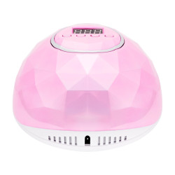 UV LED manikiūro lempa Shiny 86W rožinis perlas