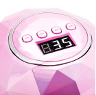 UV LED manikiūro lempa Shiny 86W rožinis perlas