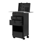 Kirpyklinis barber vežimėlis Gabbiano V21, juodas