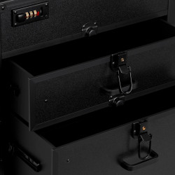 Kirpyklinis barber vežimėlis Gabbiano V21, juodas