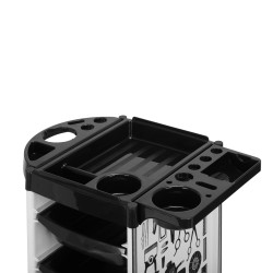 Kirpyklinis vežimėlis Gabbiano X11-9, balta-juoda