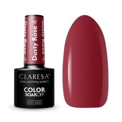 Gelinis lakas Claresa Dusty Rose 4, 5g – elegantiška raudona