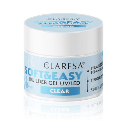 Statybinis nagų gelis Claresa Soft&Easy Clear 45 g