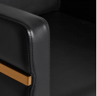 Kirpyklės kėdė Gabbiano Toledo – juoda su auksu