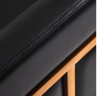 Kirpyklės kėdė Gabbiano Toledo – juoda su auksu