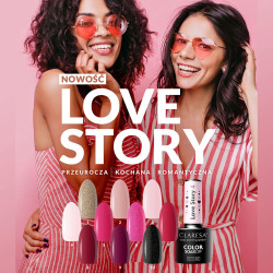 Gelinis lakas Claresa Love Story 2, 5 g | Švelni rožinė spalva