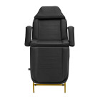 Mechaninis kosmetologinis krėslas 557G, juodas-auksinis