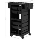 Kirpyklinis vežimėlis Gabbiano 68A juodas