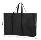 Juodo aliuminio sulankstomas masažo stalas Komfort Fizjo 2, rožinis