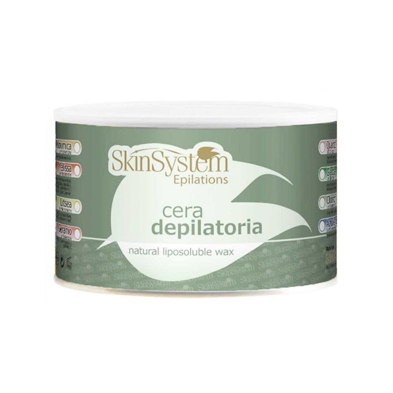 Vaškas skardinėje „Skin System“ su azulenu (400 ml) – raminamoji depiliacija jautriai odai