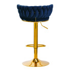 Makiažo kėdė 4Rico QS-B313a – mėlyna, elegantiška