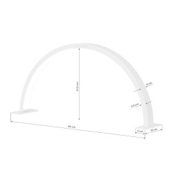 Stalinė lempa Glow Arche II, balta | GrožioSalonams.lt