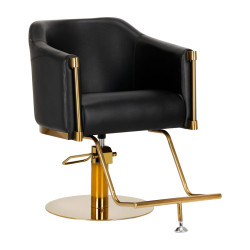 Kirpyklinė kėdė Gabbiano Burgos (Juoda-auksinė) – išskirtinė elegancija, premium klasės komfortas