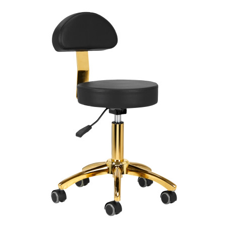 Meistro kėdė AM-304G – juoda auksinė elegancija