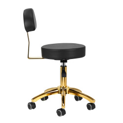 Meistro kėdė AM-304G – juoda auksinė elegancija