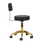 Meistro kėdė AM-304G – juoda auksinė elegancija