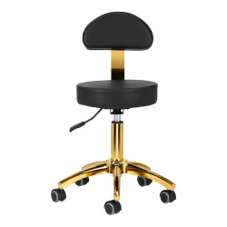 Meistro kėdė AM-304G – juoda auksinė elegancija