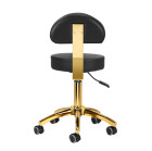 Meistro kėdė AM-304G – juoda auksinė elegancija