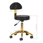 Meistro kėdė AM-304G – juoda auksinė elegancija