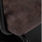 Gabbiano Katania Loft kirpyklos kėdė – ruda elegancija