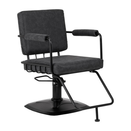 Gabbiano Katania Loft kirpyklos kėdė – juoda elegancija