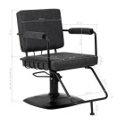 Gabbiano Katania Loft kirpyklos kėdė – juoda elegancija
