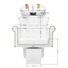 Kirpyklinė plautuvė Gabbiano Berlin, balta