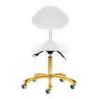 Balno tipo kėdė Giovanni 1004 balta–auksinė