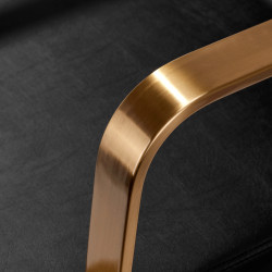 Kirpyklinė kėdė Gabbiano Porto juoda–auksinė