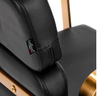 Kirpyklinė kėdė Gabbiano Porto juoda–auksinė