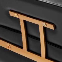 Kirpyklinė kėdė Gabbiano Porto juoda–auksinė