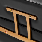 Kirpyklinė kėdė Gabbiano Porto juoda–auksinė