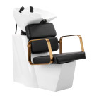 Kirpyklinė plautuvė Gabbiano Porto, juoda-auksinė