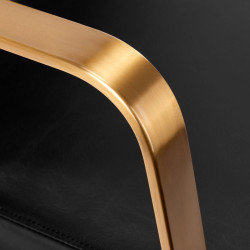 Kirpyklinė plautuvė Gabbiano Porto, juoda-auksinė