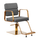 Kirpyklinė kėdė Gabbiano Porto, pilka–auksinė