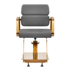 Kirpyklinė kėdė Gabbiano Porto, pilka–auksinė