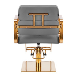 Kirpyklinė kėdė Gabbiano Porto, pilka–auksinė