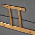 Kirpyklinė kėdė Gabbiano Porto, pilka–auksinė