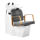 Kirpyklinė plautuvė Gabbiano Porto pilka auksinė