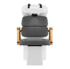 Kirpyklinė plautuvė Gabbiano Porto pilka auksinė