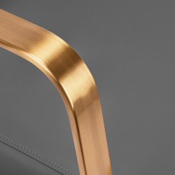 Kirpyklinė plautuvė Gabbiano Porto pilka auksinė