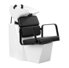 Kirpyklinė plautuvė Gabbiano Porto juoda-balta