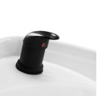 Kirpyklinė plautuvė Gabbiano Porto juoda-balta