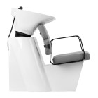 Kirpyklinė plautuvė Gabbiano Porto pilka-juoda