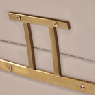 Kirpimo kėdė Gabbiano Porto, smėlynė–auksinė