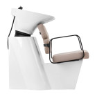 Kirpyklinė plautuvė Gabbiano Porto smėlio-juoda