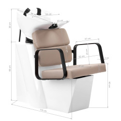 Kirpyklinė plautuvė Gabbiano Porto smėlio-juoda