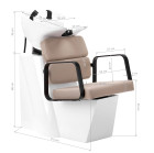 Kirpyklinė plautuvė Gabbiano Porto smėlio-juoda