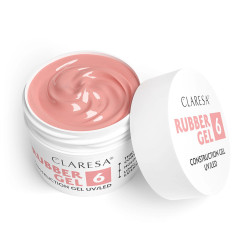 Formuojamasis gelis Claresa Rubber 6 – tvirtam nagų pagrindui