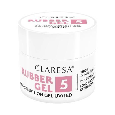 Formuojamasis gelis Claresa Rubber 5 – tvirtas ir elastingas
